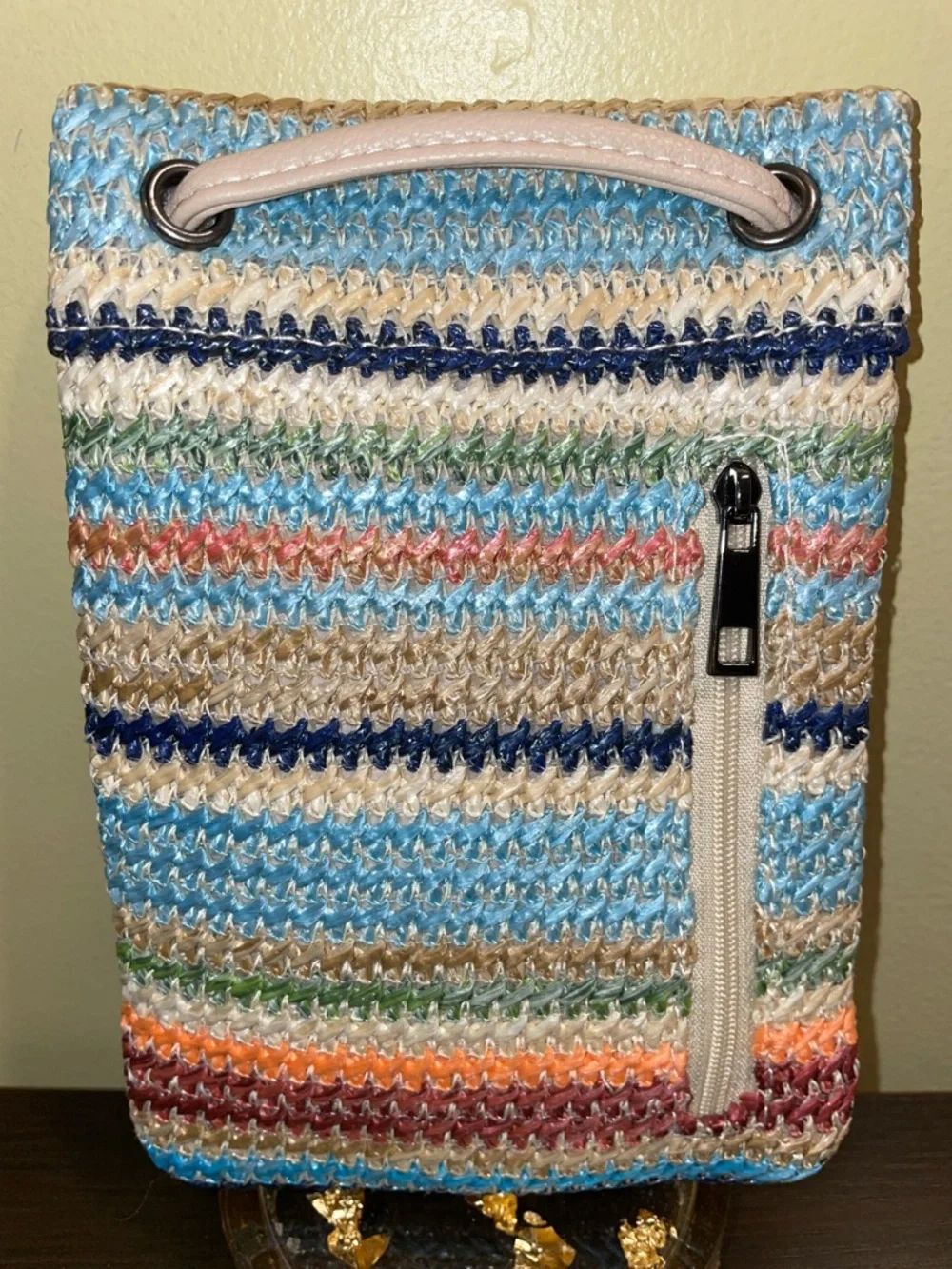 Multicolor Woven Crossbody Phone Bag | Festival Boho Beachy Summer Accessory New
